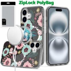 [PolyBag]  iPhone 16 Plus 6.7 inch Thick Hybrid Design Cover Case - B