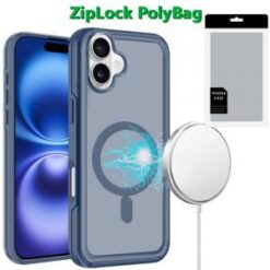 [PolyBag]  iPhone 16 6.1 inch Glossy Oil Premium Hybrid - Dark Blue