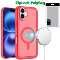 [PolyBag]  iPhone 16 6.1 inch Glossy Oil Premium Hybrid - Red