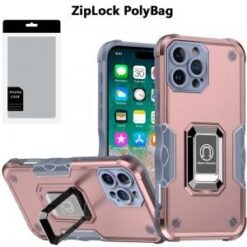 [PolyBag]  iPhone 16 Pro Max 6.9 inch OPTIMUM Magnetic Ring Stand Hybrid - Rose Gold