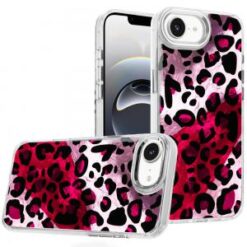iPhone 16E (E edition) / SE4 (2025) Beautiful Epoxy Designs With Chrome Metallic Edges Hybrid -