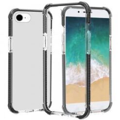 iPhone 16E / SE4 Acrylic Tough 2.5mm Transparent ShockProof Hybrid - Black