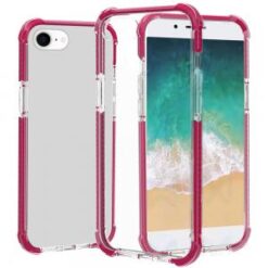 iPhone 16E / SE4 Acrylic Tough 2.5mm Transparent ShockProof Hybrid - Hot Pink