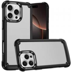 iPhone 16 Pro Max 6.9 inch Ultimate CaseX Transparent Hybrid Case with Metal Buttons And Camera