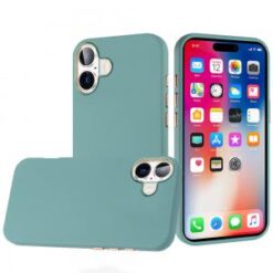 iPhone 16 6.1 inch Classy Slick Chromed Around Hybrid Case Cover - Teal