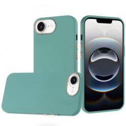 iPhone 16E (E edition) / SE4 (2025) Classy Slick Chromed Around Hybrid Case Cover - Teal