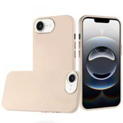 iPhone 16E (E edition) / SE4 (2025) Classy Slick Chromed Around Hybrid Case Cover - White