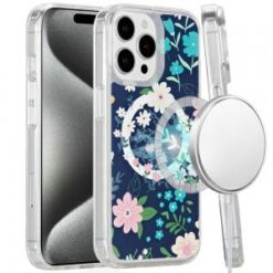 iP15 Pro Max Magnetic Space UV Design Case - Galaxy Floral