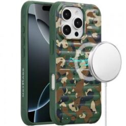 iPhone 16 Pro 6.3 inch Magnetic Chrome Case - Camo