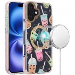 iPhone 16 6.1 inch Magnetic Double Layer IMD Design Case - Boba