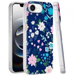 iPhone 16E (E edition) / SE4 (2025) Double Layer Design IMD TPU Case - Galaxy Floral