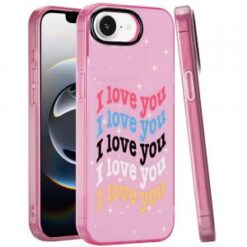iPhone 16E (E edition) / SE4 (2025) Double Layer Design IMD TPU Case - I Love You
