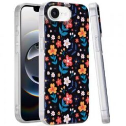 iPhone 16E (E edition) / SE4 (2025) Double Layer Design IMD TPU Case - Nightly Floral