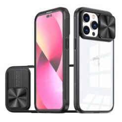 iPhone 15 Pro Fusion Transparent Clear Hybrid Case Cover - Black