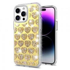 iPhone 15 Pro Bling Hybrid Case Cover - F