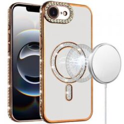 iPhone 16E (E edition) / SE4 (2025) Diamond Magnetic Circle Thick TPU with Camera Protection - G