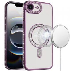 iPhone 16E (E edition) / SE4 (2025) Diamond Magnetic Circle Thick TPU with Camera Protection - P