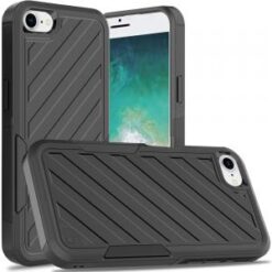 iPhone 16E / SE4 Noble lined shockproof dual layer hybrid - Black/Black
