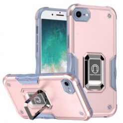 iPhone 16E / SE4 OPTIMUM Magnetic Ring Stand Hybrid Case Cover - Rose Gold