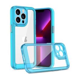iP15 Pro Max SpaceX Ultra Transparent Tone Case Cover - Blue