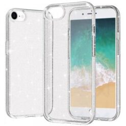 iPhone 16E / SE4 Glitter Ultra Thick 3mm Transparent Hybrid - Clear