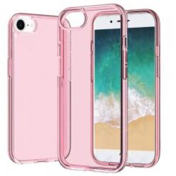 iPhone 16E / SE4 Sturdy Ultra Thick 3mm Transparent Hybrid - Pink