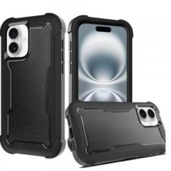 iPhone 16 Plus 6.7 inch Sturdy Think 3in1 Tough Hybrid - Black