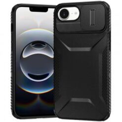 iPhone 16E (E edition) / SE4 (2025) Ultimate U Design Hybrid with Camera Window Covering - Black