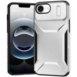 iPhone 16E (E edition) / SE4 (2025) Ultimate U Design Hybrid with Camera Window Covering - Silve