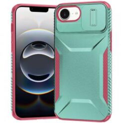 iPhone 16E (E edition) / SE4 (2025) Ultimate U Design Hybrid with Camera Window Covering - Teal+