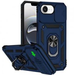 iPhone 16E (E edition) / SE4 (2025) Well Protective Magentic Ring Stand Camera Protective Cover