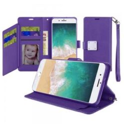 iPhone 16E / SE4 Wallet ID Card Holder - Dark Purple