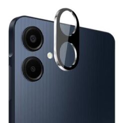 For Samsung Galaxy A07 Camera Lens Colored Edge Tempered(2.5D) - Black