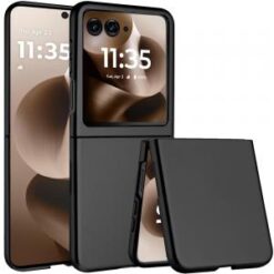 Motorola Razr Ultra 2025 Flip Snap On Premium Matte Finish Case Cover - Black