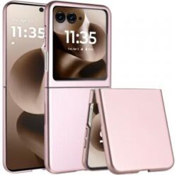 Motorola Razr Ultra 2025 Flip Snap On Premium Matte Finish Case Cover - Rose Gold