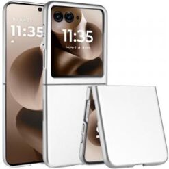 Motorola Razr Ultra 2025 Flip Snap On Premium Matte Finish Case Cover - Silver