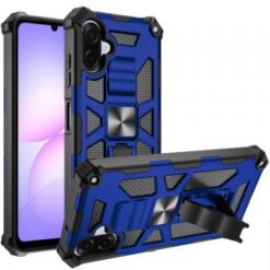 For Samsung Galaxy A07 Machine Design Hybrid with Kickstand - Dark Blue