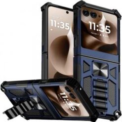 Motorola Razr+ Plus 2024 Full Diamond with Ornaments Hard TPU - Gold Exquisite Garden