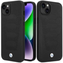 Apple iPhone 14 / iPhone 13 - (BMW) - SIGN HC LEATHER SEATS PATTERN BLACK (BMW#42)