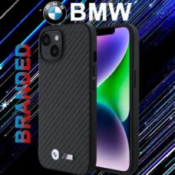 IP 14/ IP 13 - BMW CARBON METAL LOGOS - Black