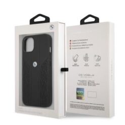 iPhone 13 - BMW HC LEATHER CURVE PERATE - Black (BMW#140)