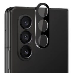 Samsung Z Fold 7 Camera Lens Colored Edge Tempered(2.5D) - Black