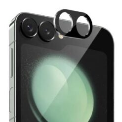 Samsung Z Flip 6 Camera Lens Colored Edge Tempered(2.5D) - Black