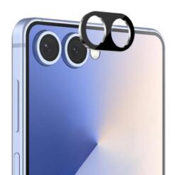 Samsung Z Flip 7 Camera Lens Colored Edge Tempered(2.5D) - Black