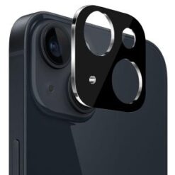 iPhone 14 Camera Lens Colored Edge Tempered(2.5D) - Black