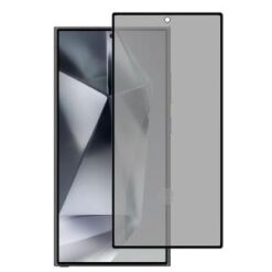 Samsung s26 Ultra Bulk White Paper Card Package Black edged Tempered Glass (Black)