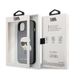 iPhone 13 - KARL HC PU SAFFIANO K HEAD - Silver (KARL #98)