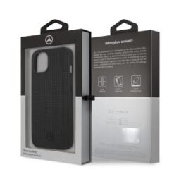 iPhone 13 - MB HC LEATHER MESHED - Black (MERCEDES#130)