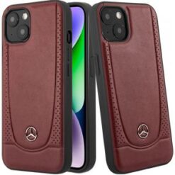 Apple iPhone 14 / iPhone 13 - (MB) -  HC LEATHER URBAN BENGALE RED (MERCEDES#60)