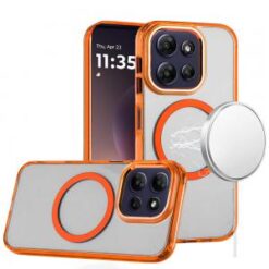 Moto G Power 5G 2026/2025 Magnetic Circle Ring Transparent Premium Acrylic with Metal Buttons &